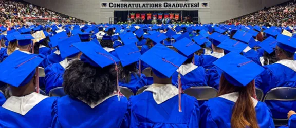 Photo of Dallas College graduation in May 2025