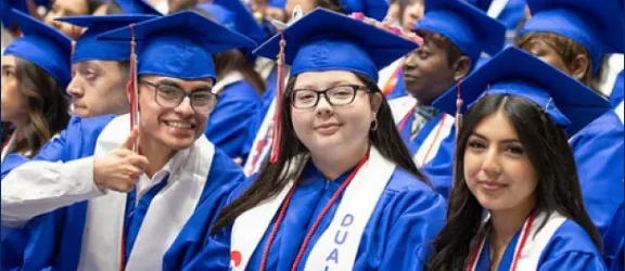 Dallas College dual credit students attend their graduation ceremony