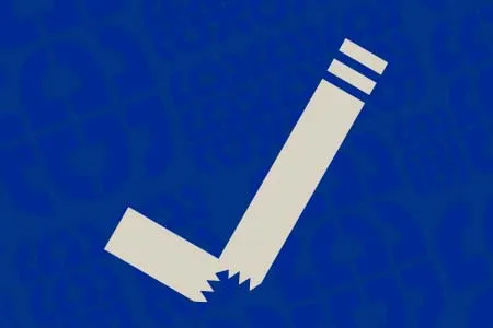 a white cigarette is broken in the middle