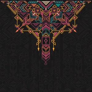 Illustration of Native American artwork