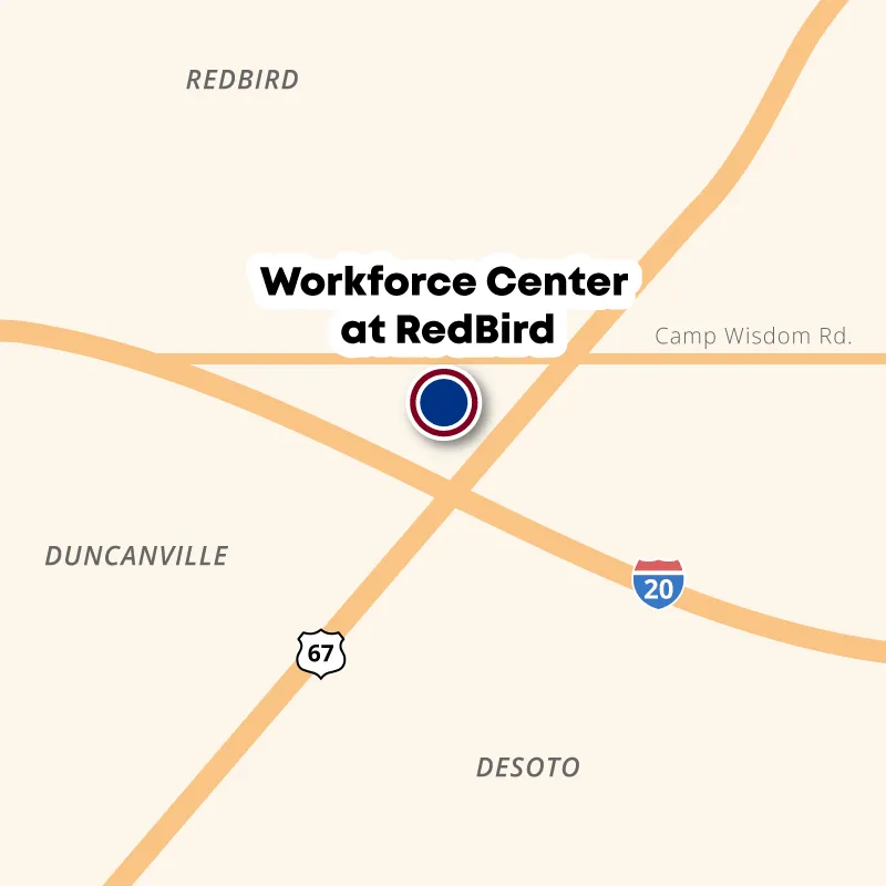 Workforce Center at RedBird map