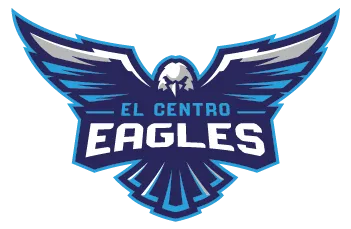 The El Centro Athletic logo of a blue eagle