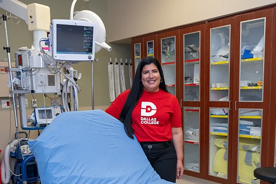 Vanessa Lozada in hospital exam room