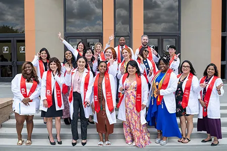 A group of Dallas College nursing graduates