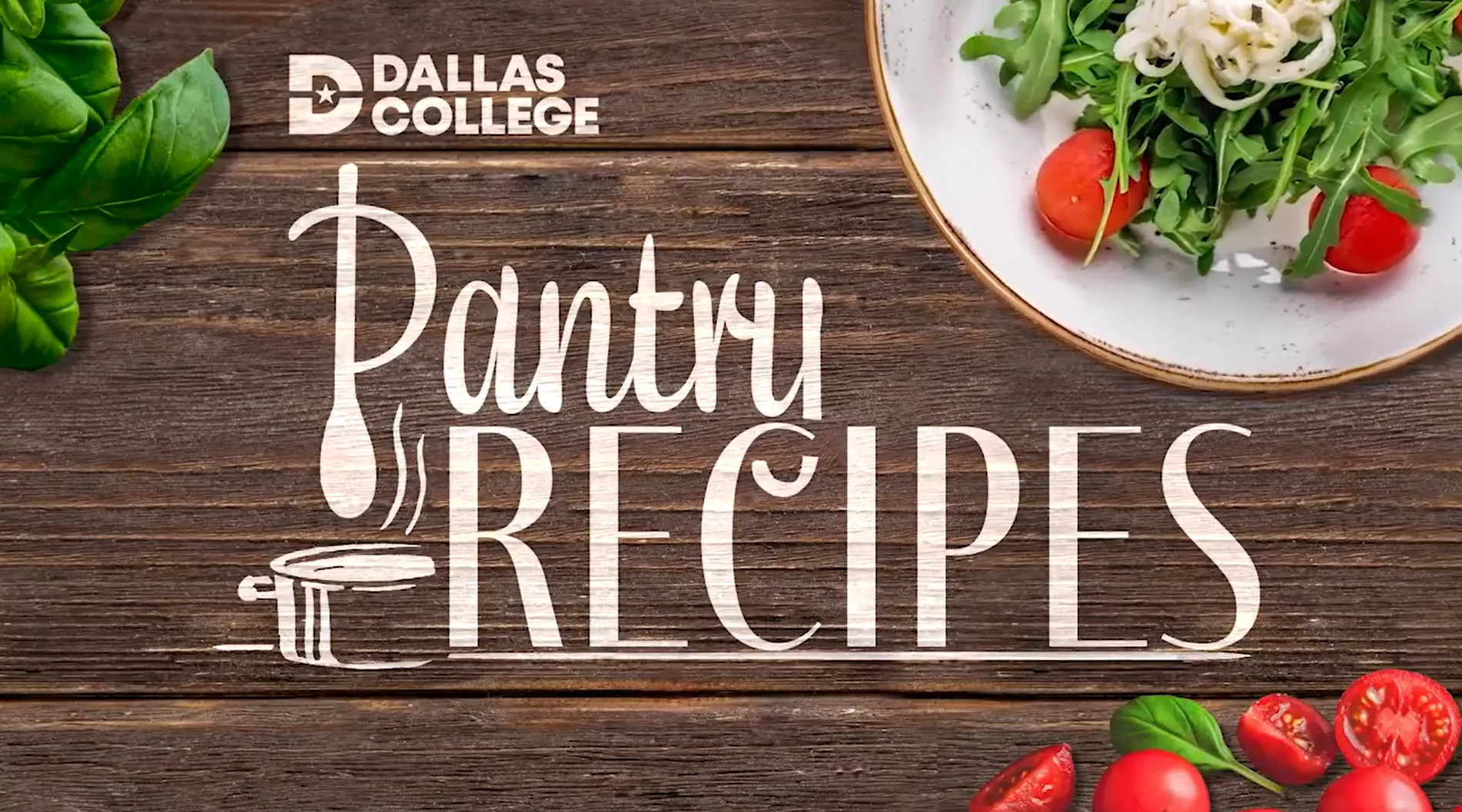 Screenshot of the pantry recipe video with the text Pantry Recipe