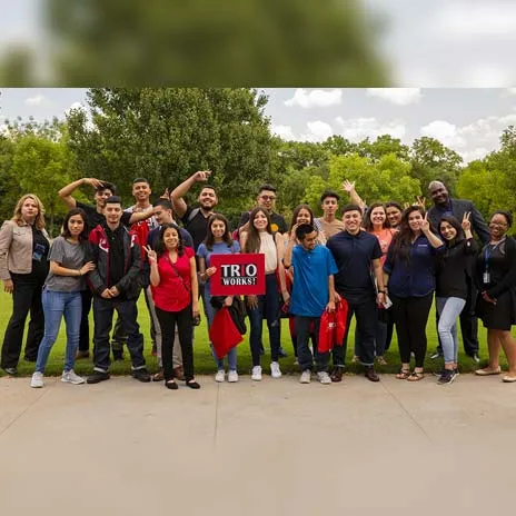 Students of Trio SSS Program cheering at Mountain View
