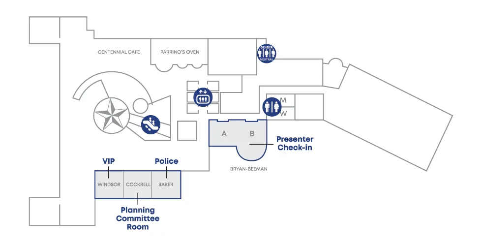 second floor map of hyatt regency hotel