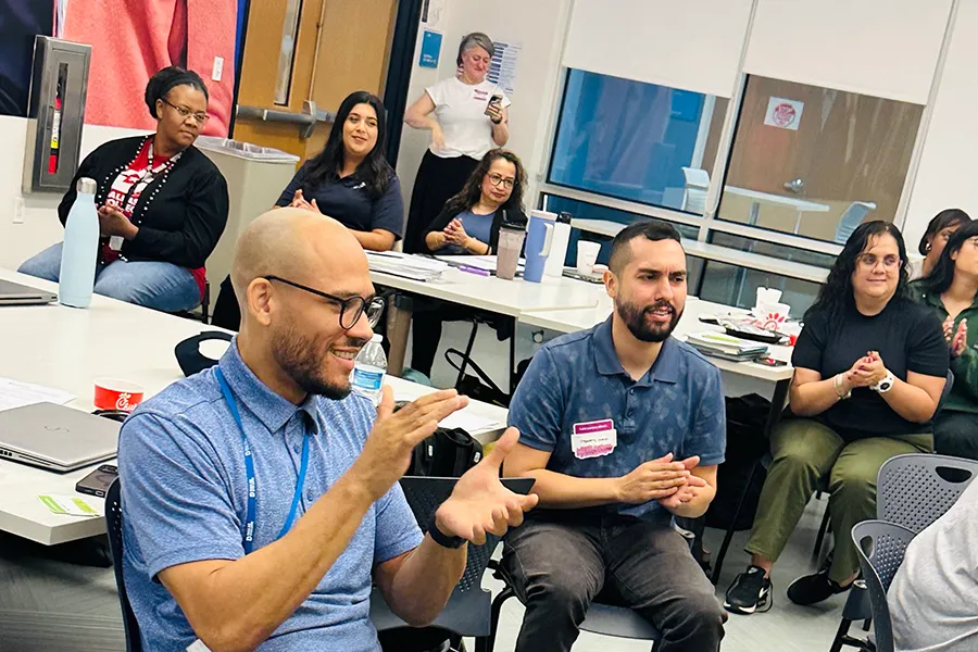 Case management cohort clapping