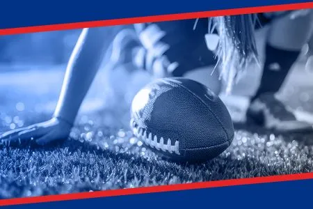 Football on a field