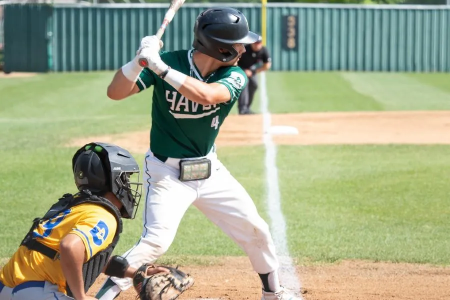 A batter from Brookhaven prepares for a pitch at the plate