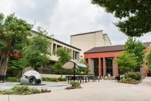 View of the Eastfield Campus courtyard and surrounding buildings.