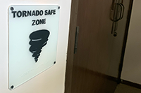 Tornado Safer Room Sign