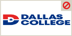 Dallas College Logo that is stretched and not recommend for use