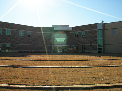 Wide photo of North Lake's South Campus in 2009