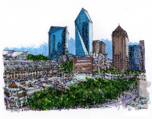 A sketch of Dallas skyline