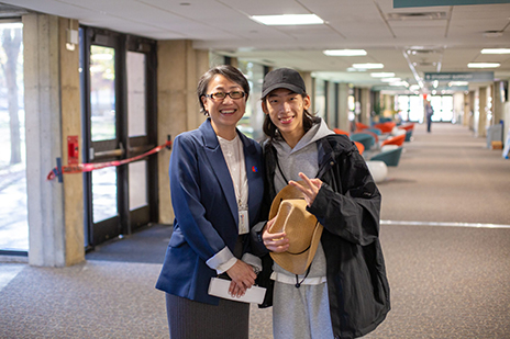 Sunny Huang and her nephew, Ray Huang.