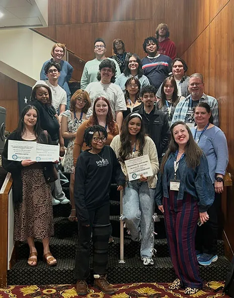 Group of students at regional ACTF theater festival.