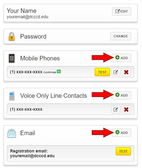 Screenshot of the GetRave admin screen