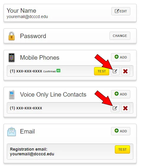 Screenshot of the GetRave admin screen