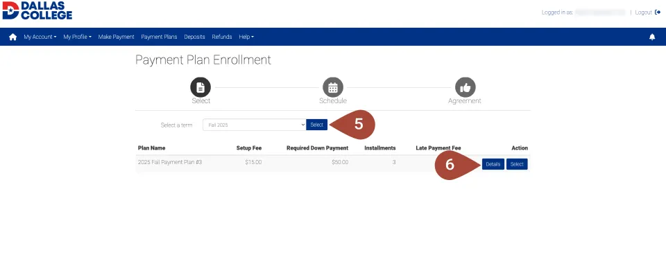 An image of steps five and six highlighted