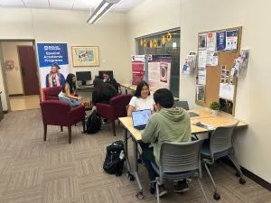Students use the honors lounge located at Eastfield.