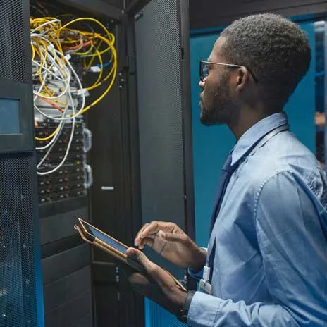 a IT Cloud Support Administrator doing a routine server check
