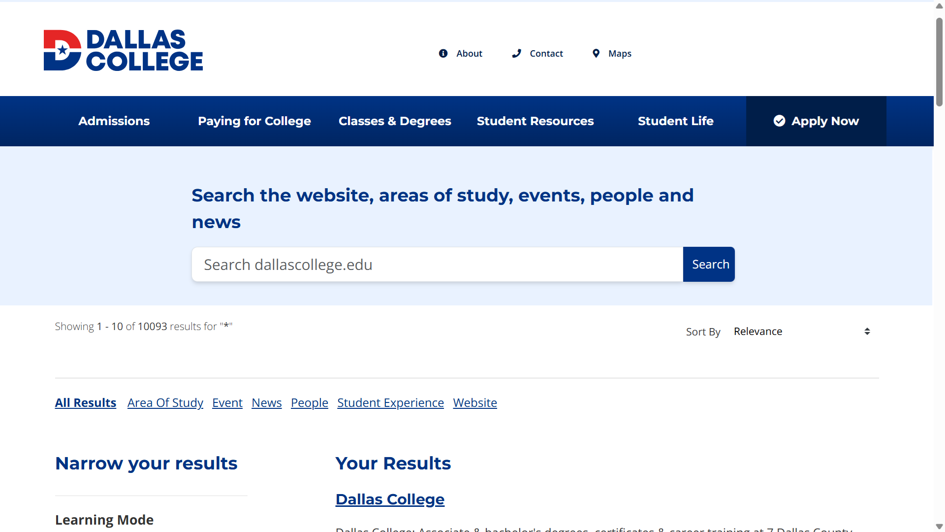 search-example-dallas