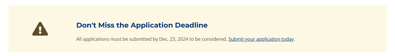 Screenshot of example Section Announcement